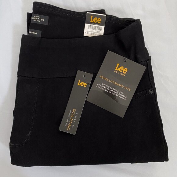 Lee - Sculpting - Slim Fit Skinny Mid-Rise Pull-On Jean - 16 Long - Picture 8 of 12